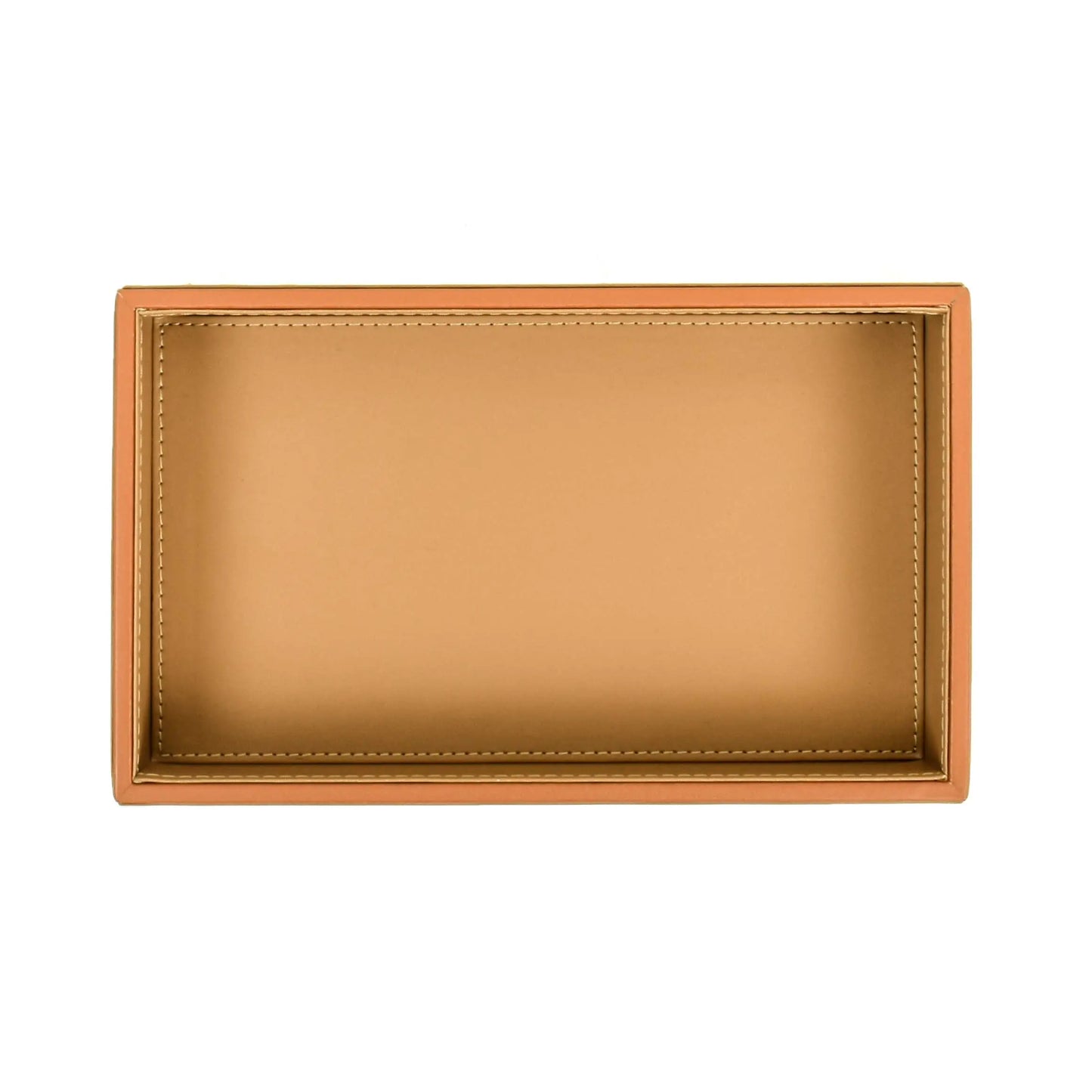 Leatherette Towel/Vanity Tray | Camel | Axis ICHKAN