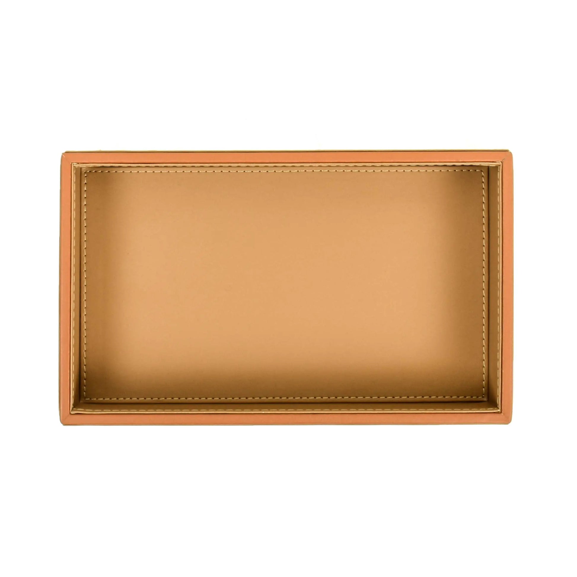 Leatherette Towel/Vanity Tray | Camel | Axis ICHKAN