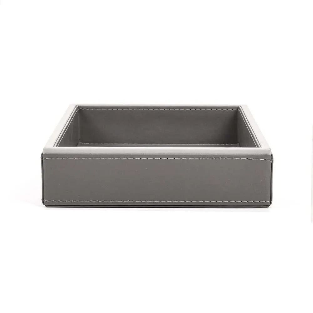 Leatherette Towel/Vanity Tray | Grey | Axis ICHKAN
