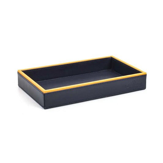 Leatherette Towel/Vanity Tray | Blue | Axis ICHKAN
