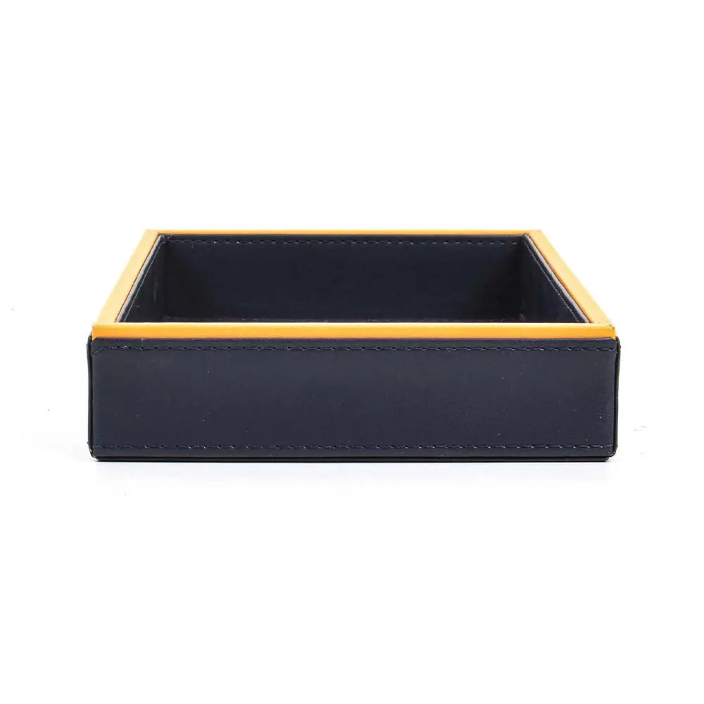 Leatherette Towel/Vanity Tray | Blue | Axis ICHKAN