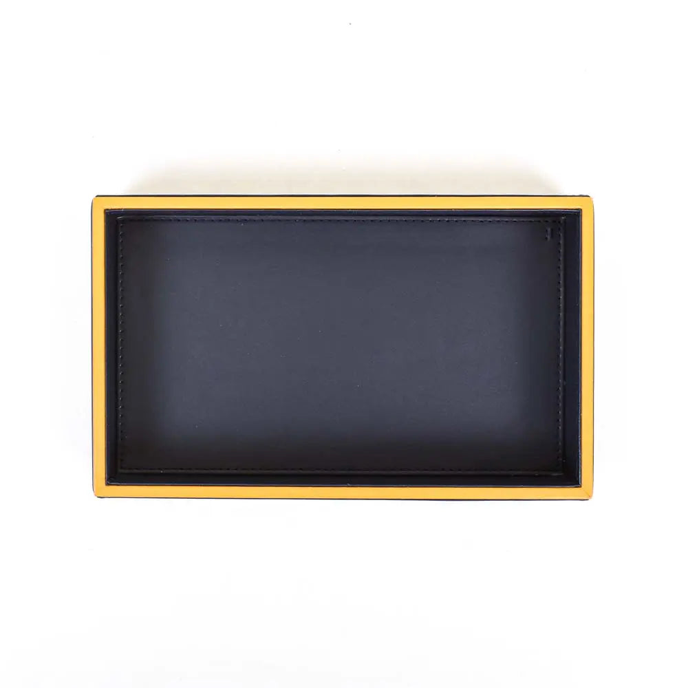 Leatherette Towel/Vanity Tray | Blue | Axis ICHKAN