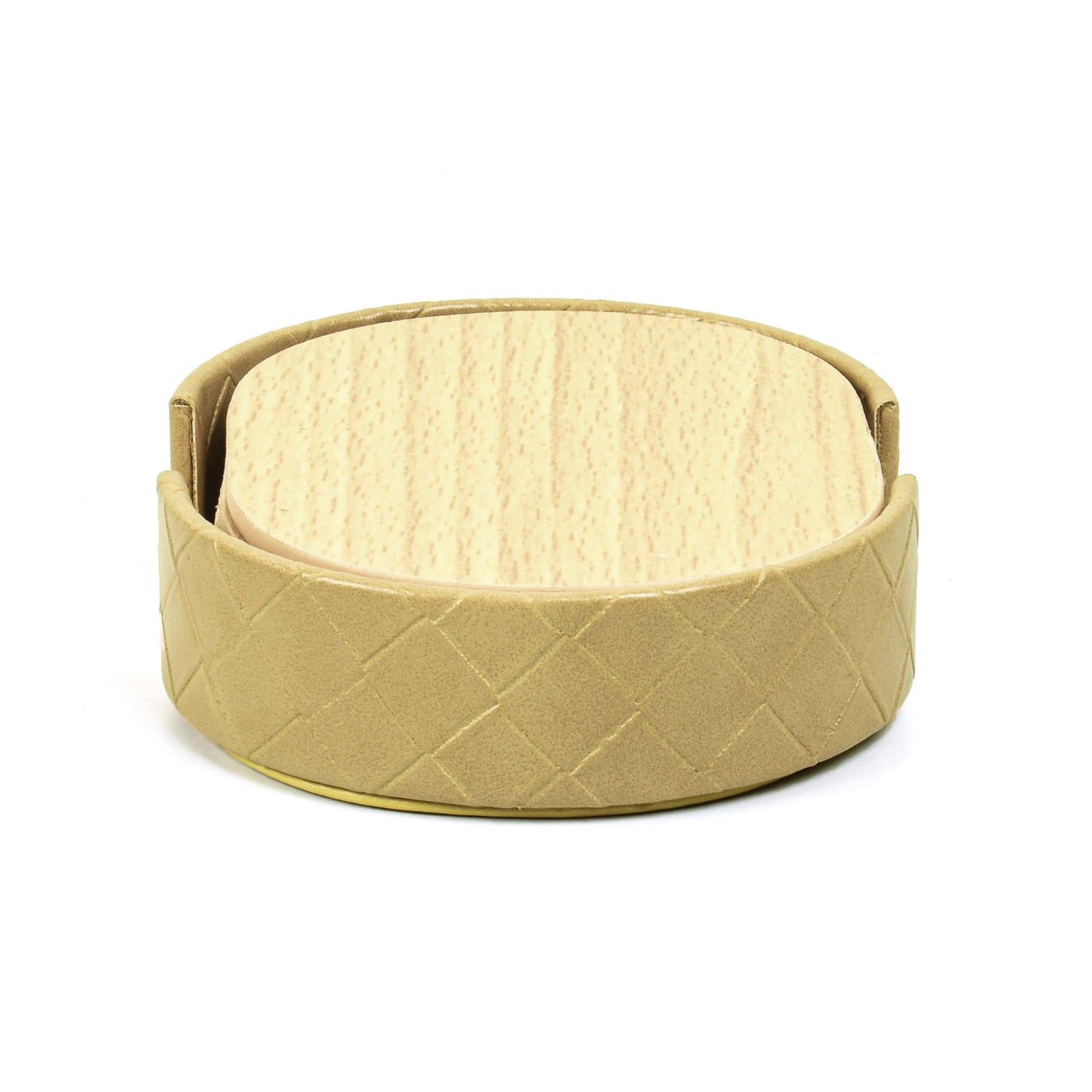 Leatherette Coasters Set of 6 | Ivory | Capsule Ichkan