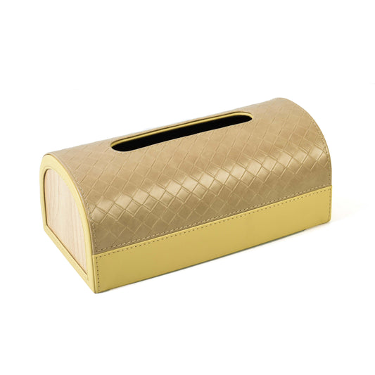 Leatherette Tissue Box Holder | Ivory | Capsule Ichkan