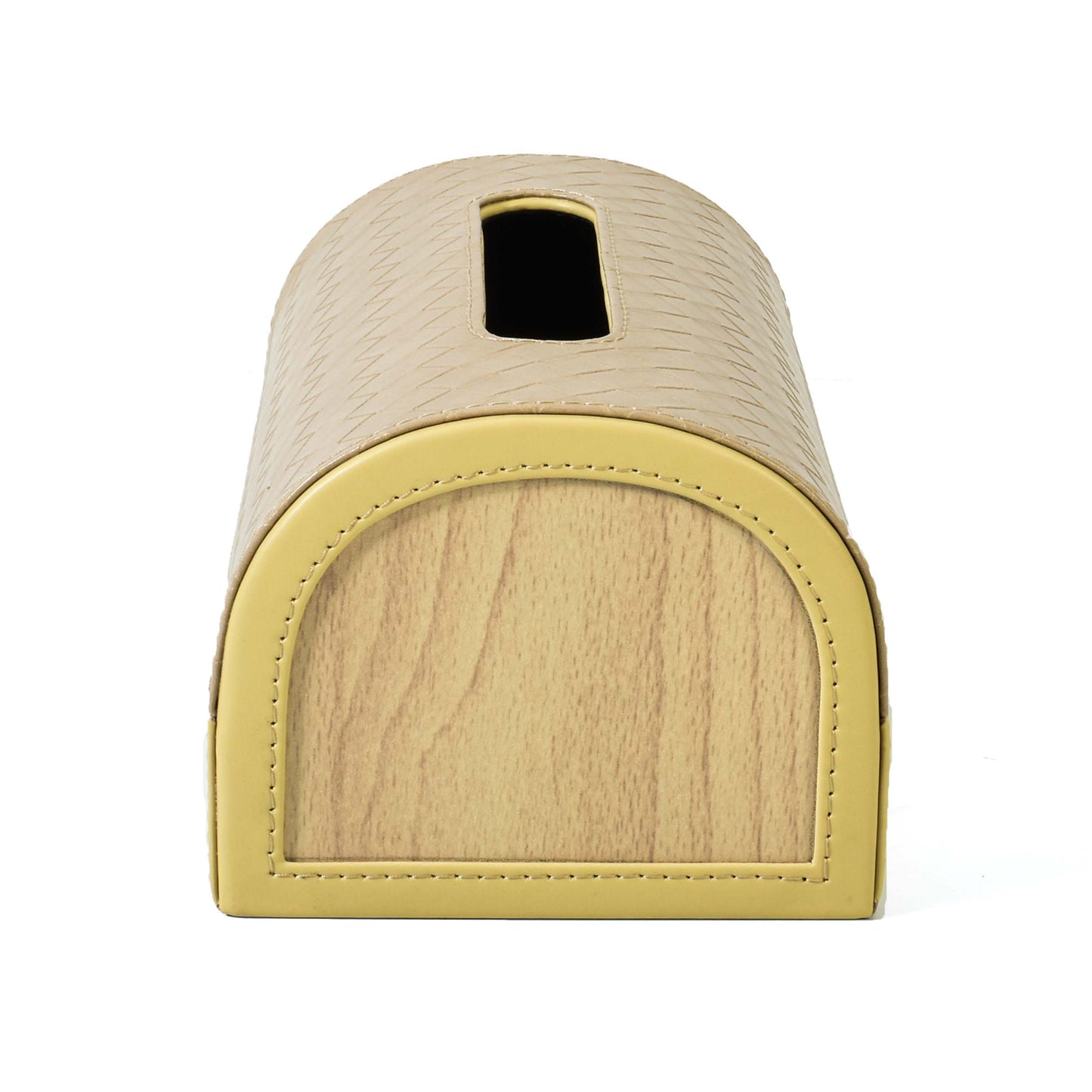 Leatherette Tissue Box Holder | Ivory | Capsule Ichkan