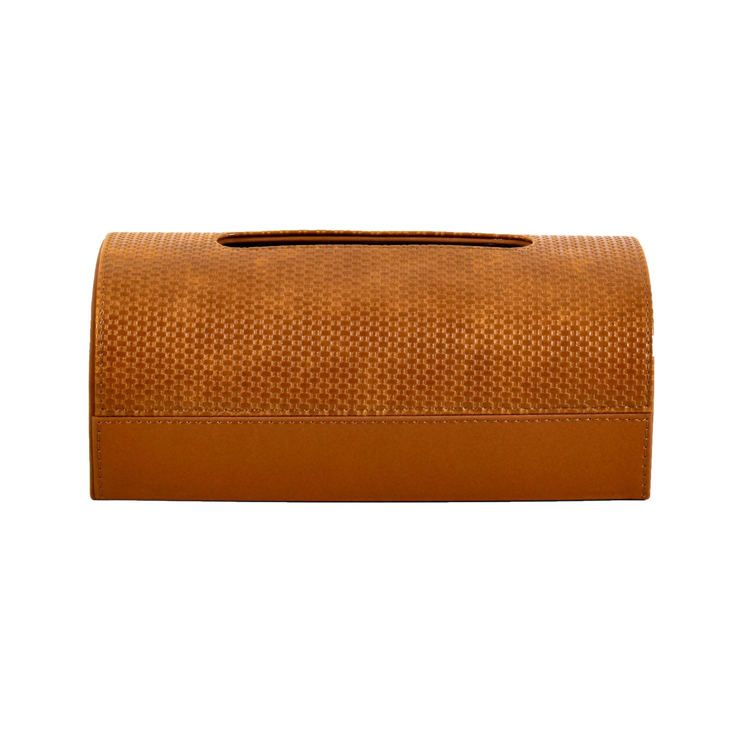 Leatherette Tissue Box Holder | Tan | Capsule Ichkan