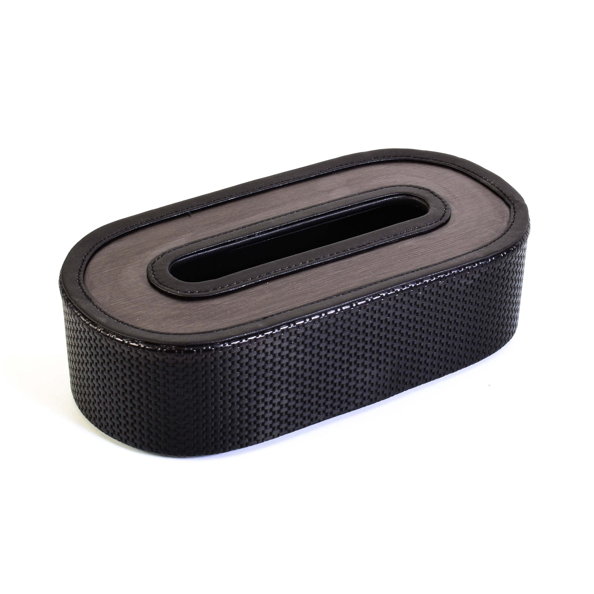 Leatherette Tissue Holder | Black | Capsule Ichkan