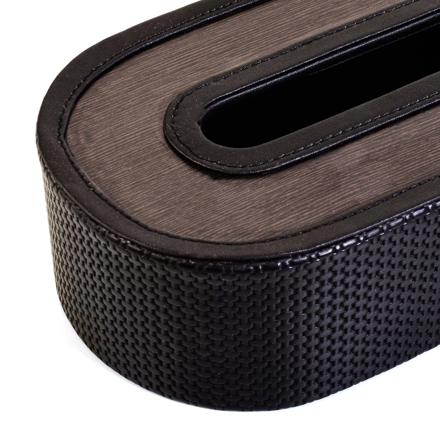 Leatherette Tissue Holder | Black | Capsule Ichkan