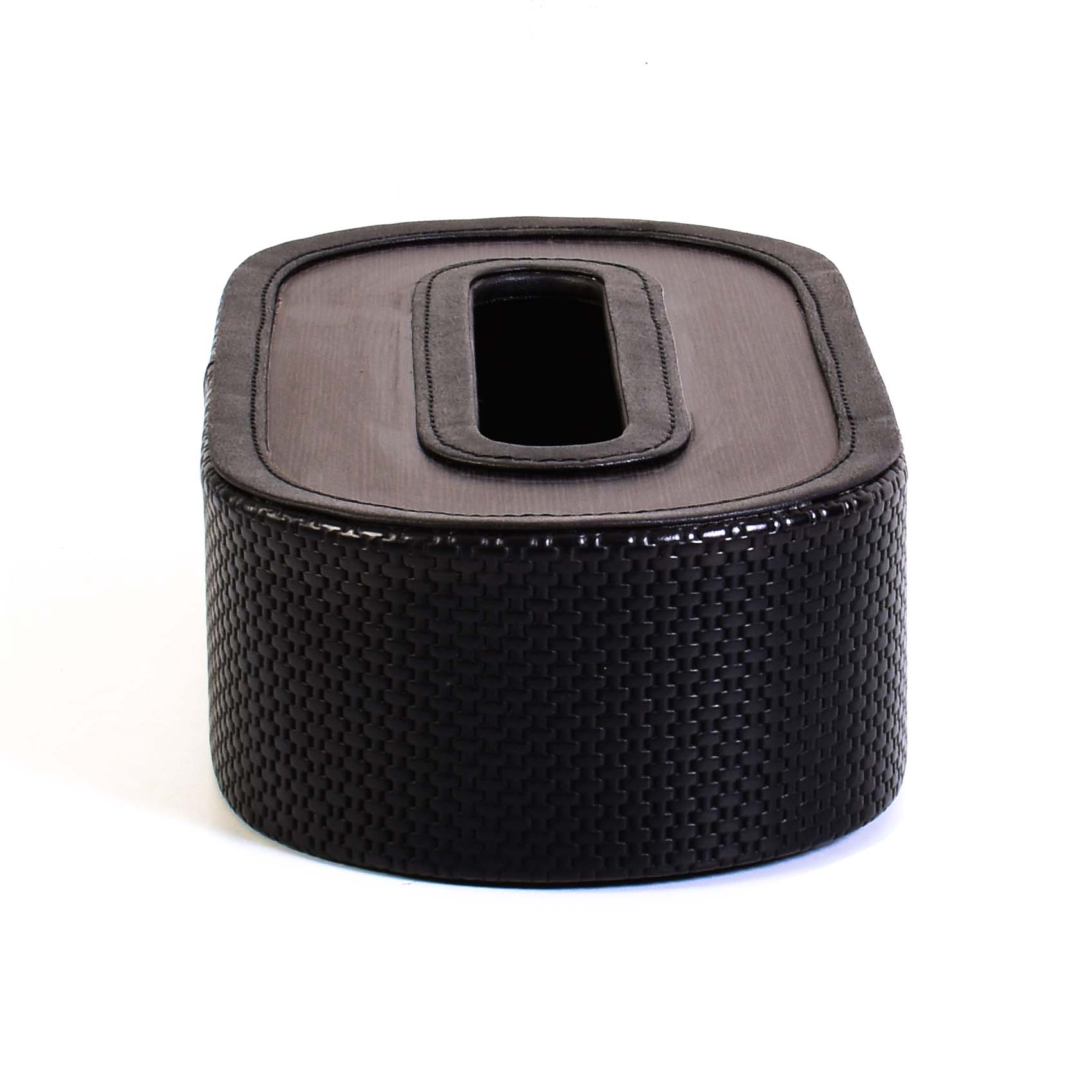 Leatherette Tissue Holder | Black | Capsule Ichkan