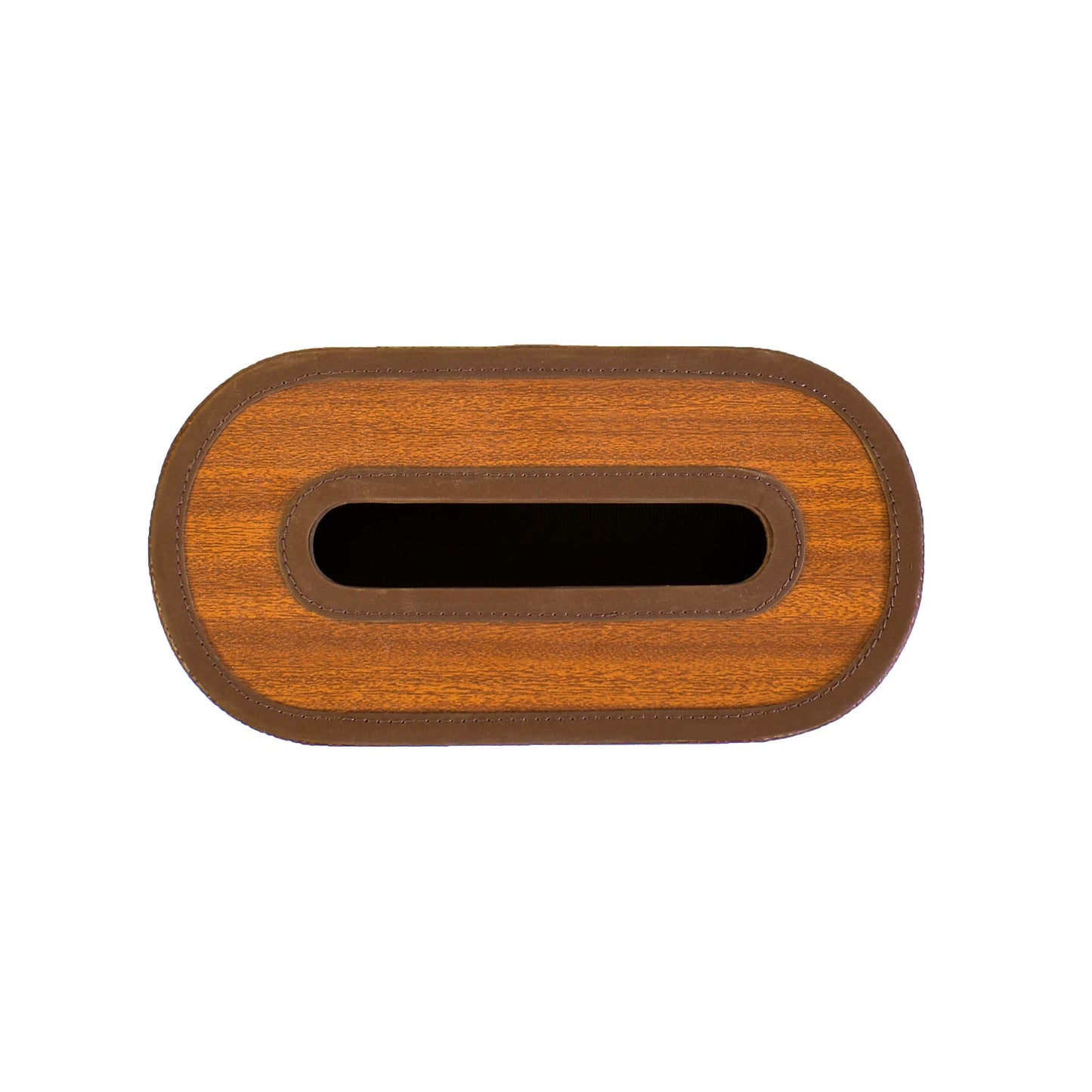 Leatherette Tissue Holder | Brown | Capsule Ichkan