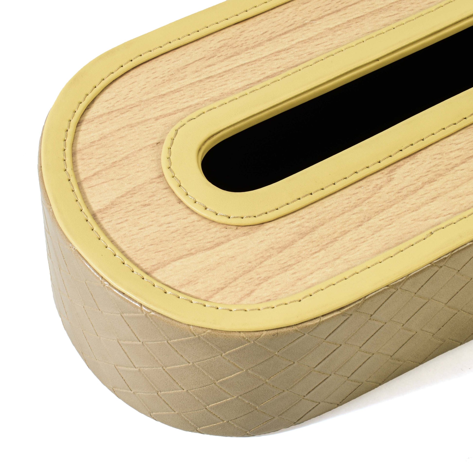 Leatherette Tissue Holder | Ivory | Capsule Ichkan