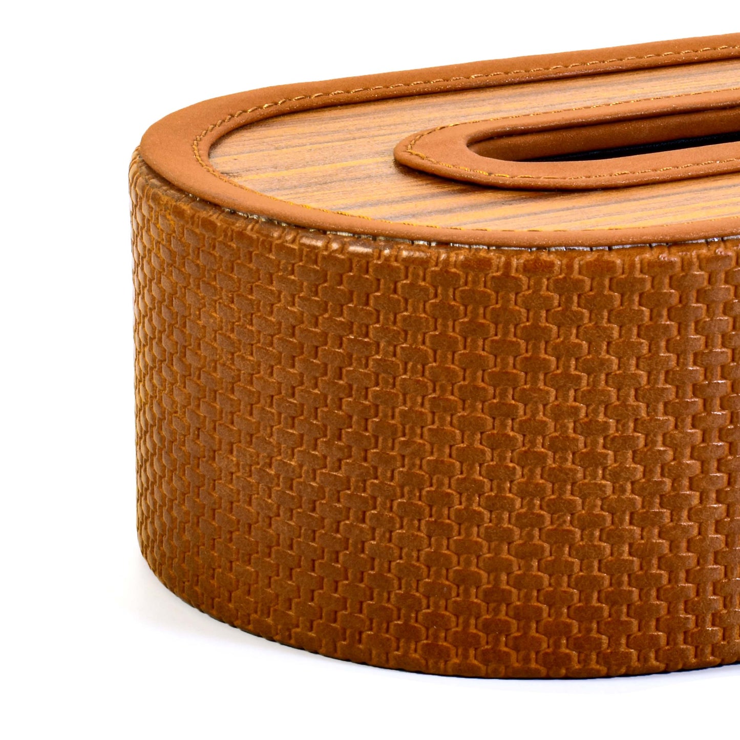 Leatherette Tissue Holder | Tan | Capsule Ichkan