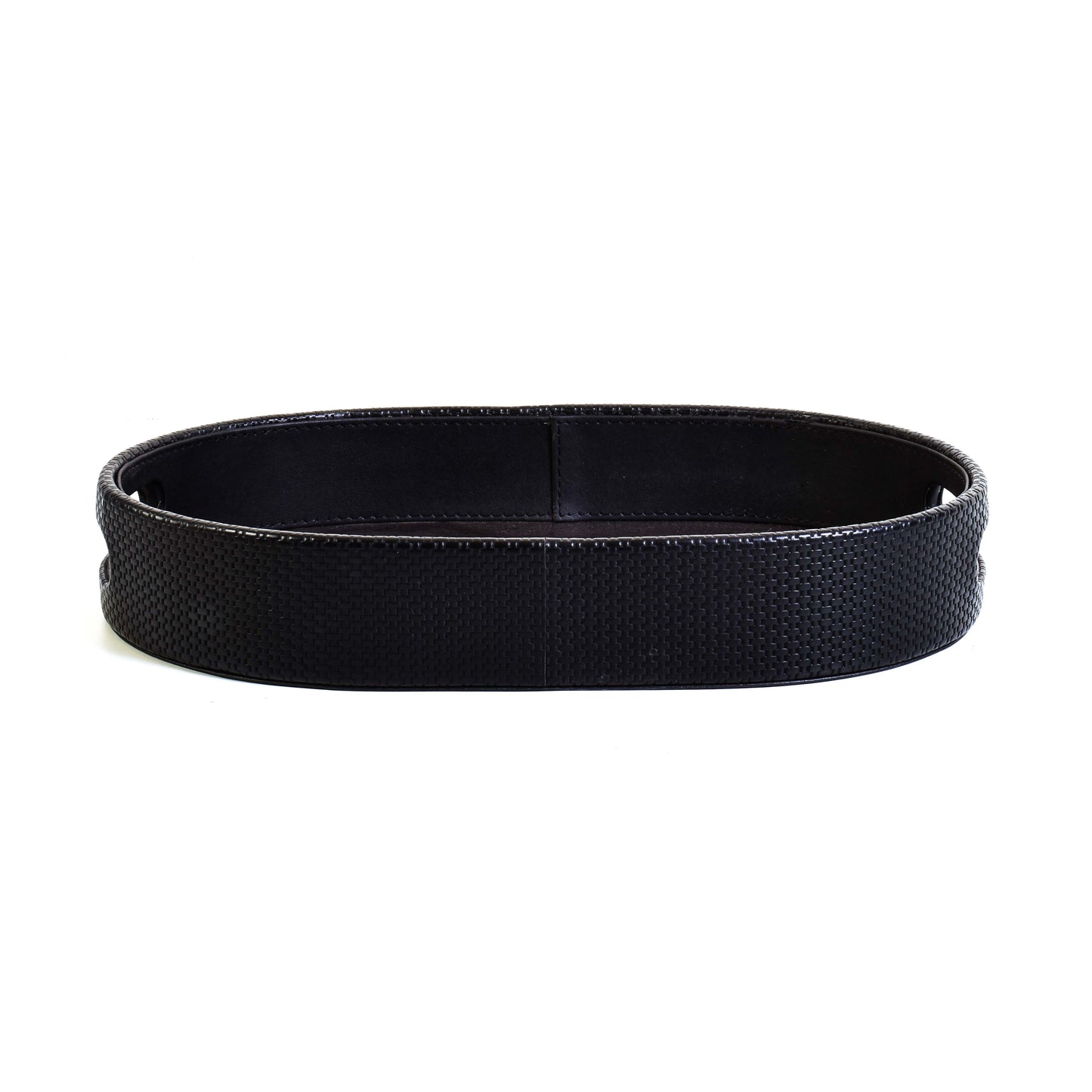 Leatherette Serving Tray Large | Black | Capsule Ichkan