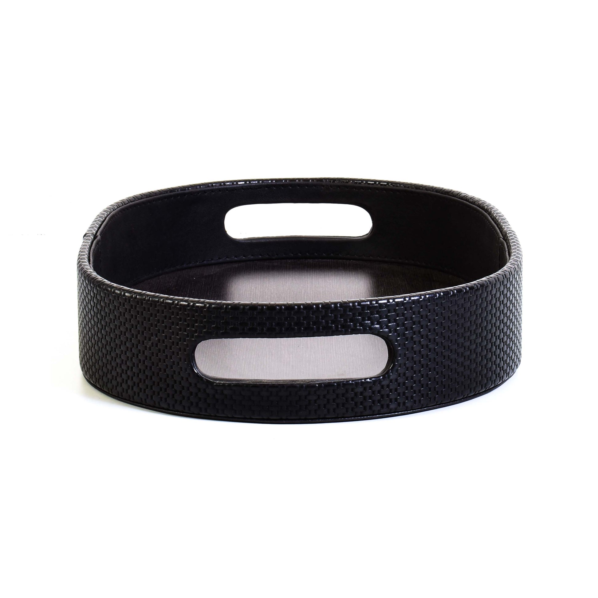 Leatherette Serving Tray Large | Black | Capsule Ichkan