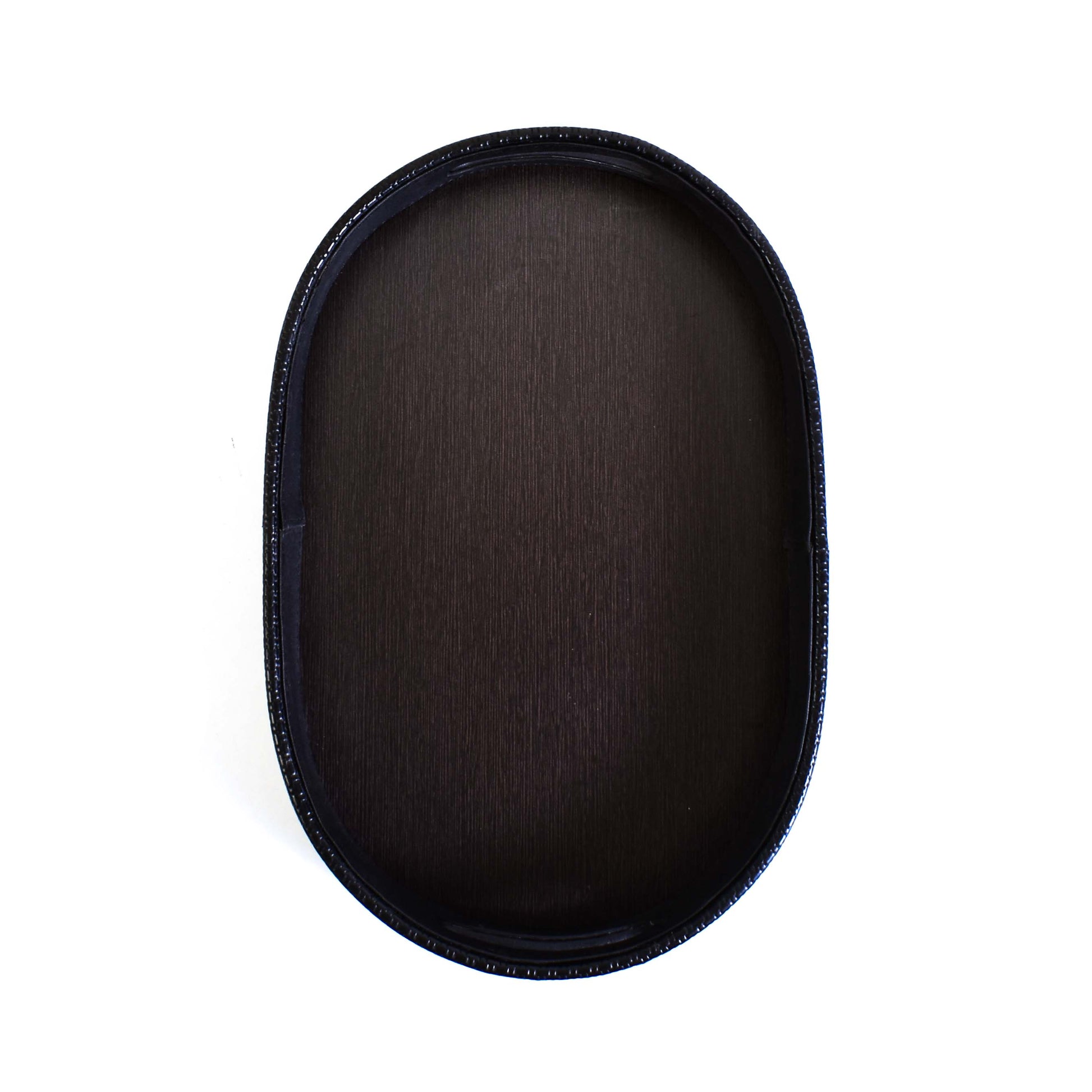 Leatherette Serving Tray Set of 2 | Black | Capsule Ichkan