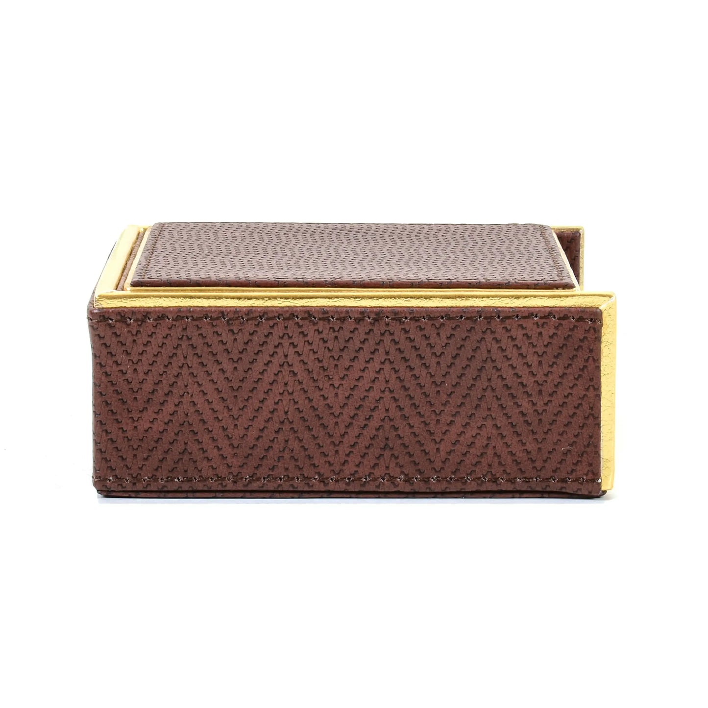 Leatherette Square Coasters Set of 6 | Brown | Hamilton Ichkan