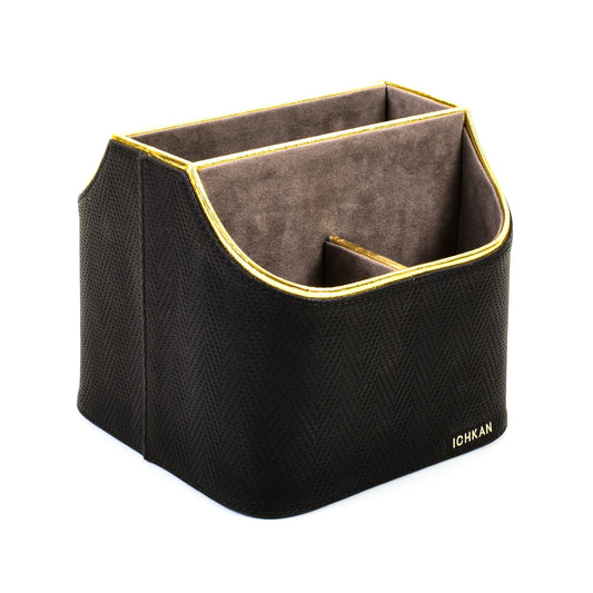 Leatherette Multi-Utility Rotating Holder Organiser | Black | Hamilton Ichkan