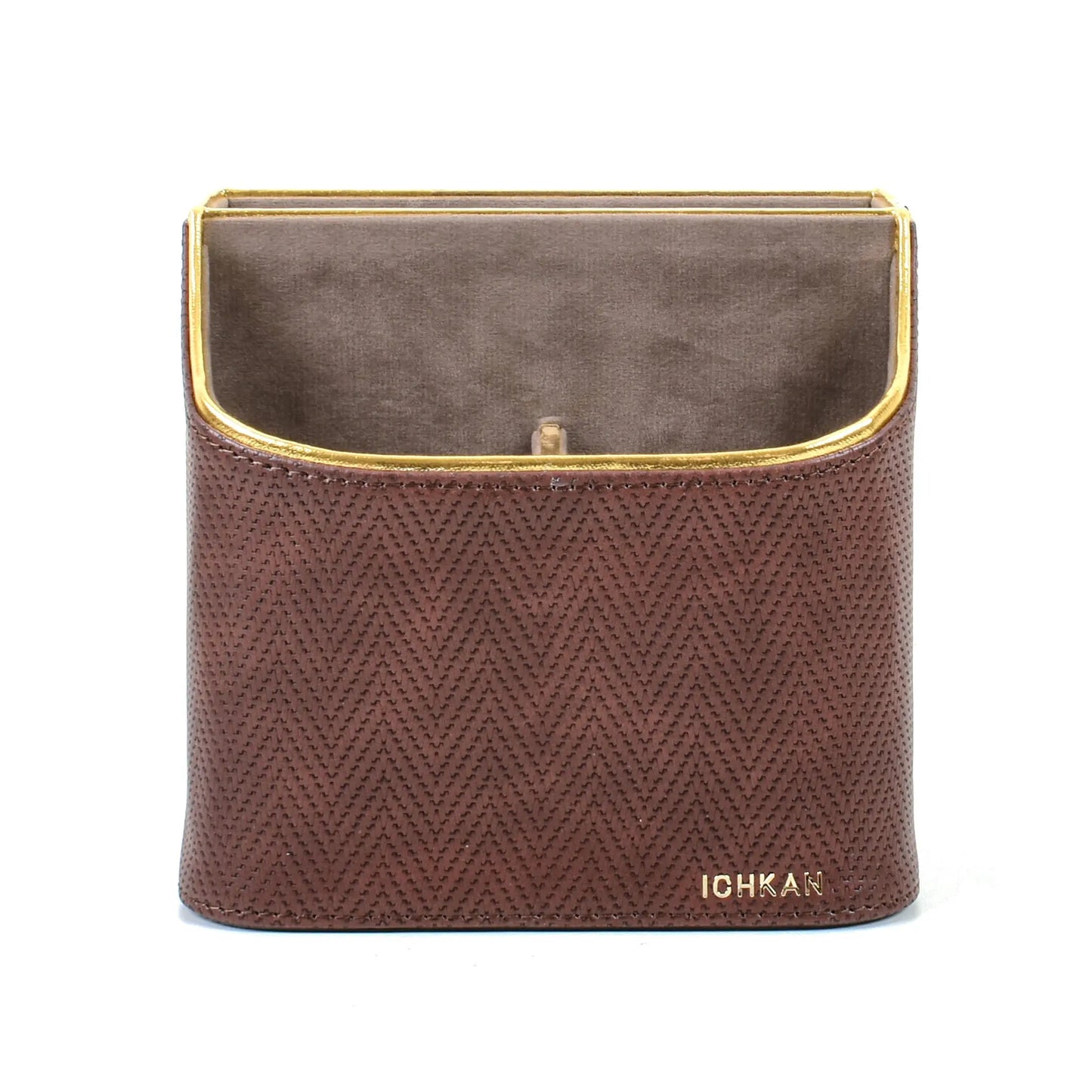 Leatherette Multi-Utility Rotating Holder Organiser | Brown | Hamilton Ichkan