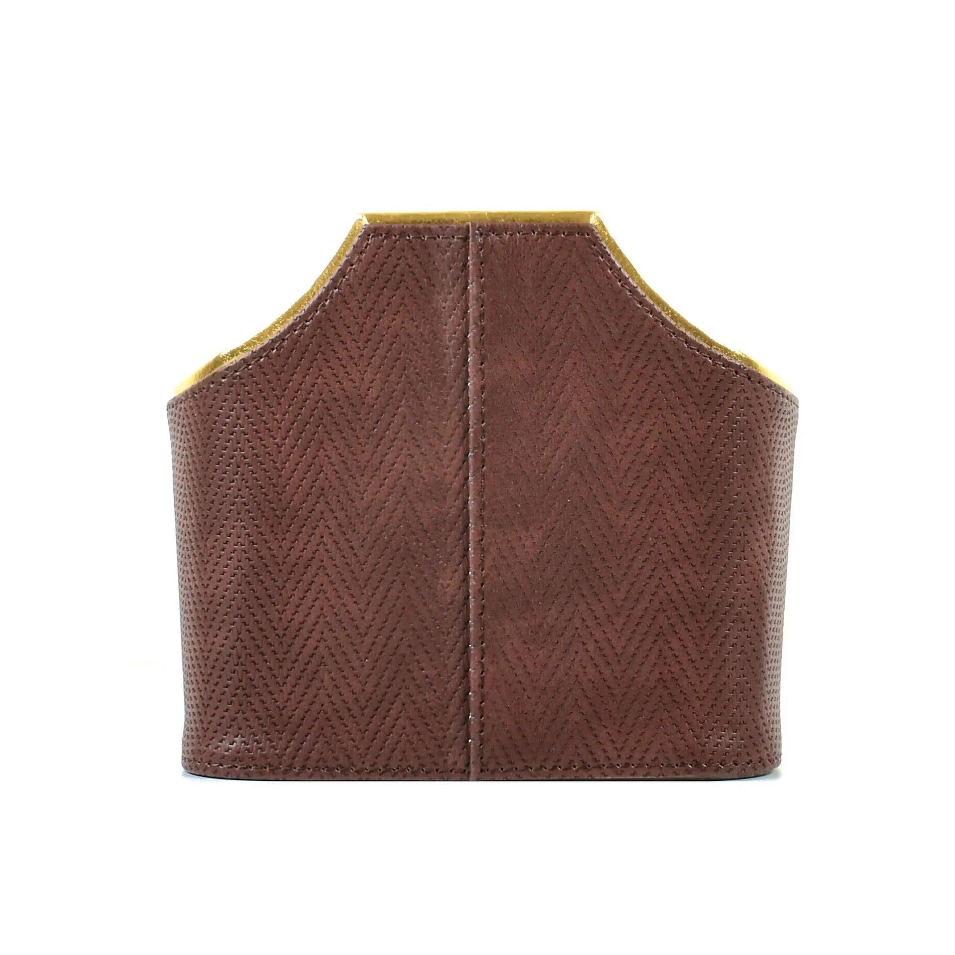 Leatherette Multi-Utility Rotating Holder Organiser | Brown | Hamilton Ichkan