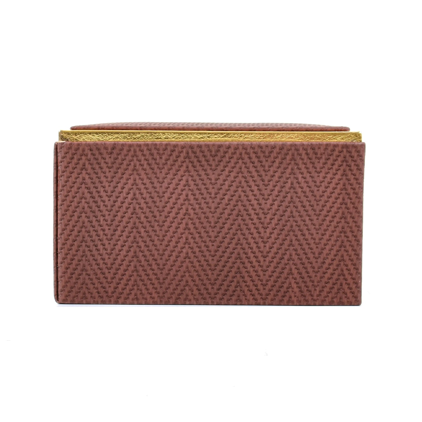 Leatherette Rectangle Tissue Box Holder | Brown | Hamilton Ichkan