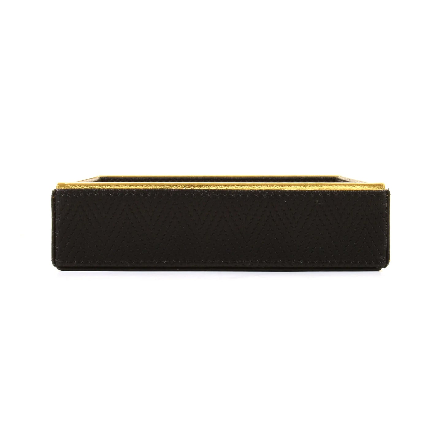 Leatherette Towel/Vanity Tray | Black | Hamilton Ichkan