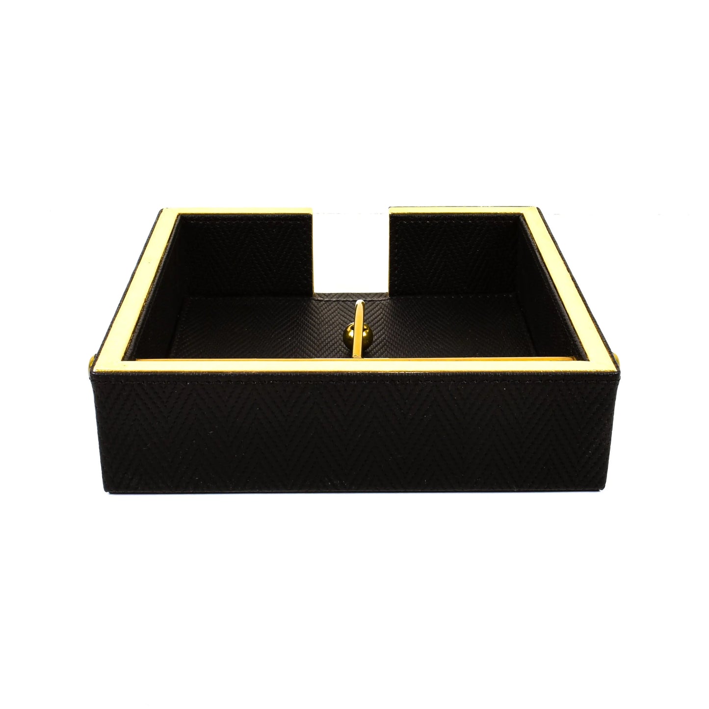 Leatherette Weight Tissue Holder | Black | Hamilton Ichkan