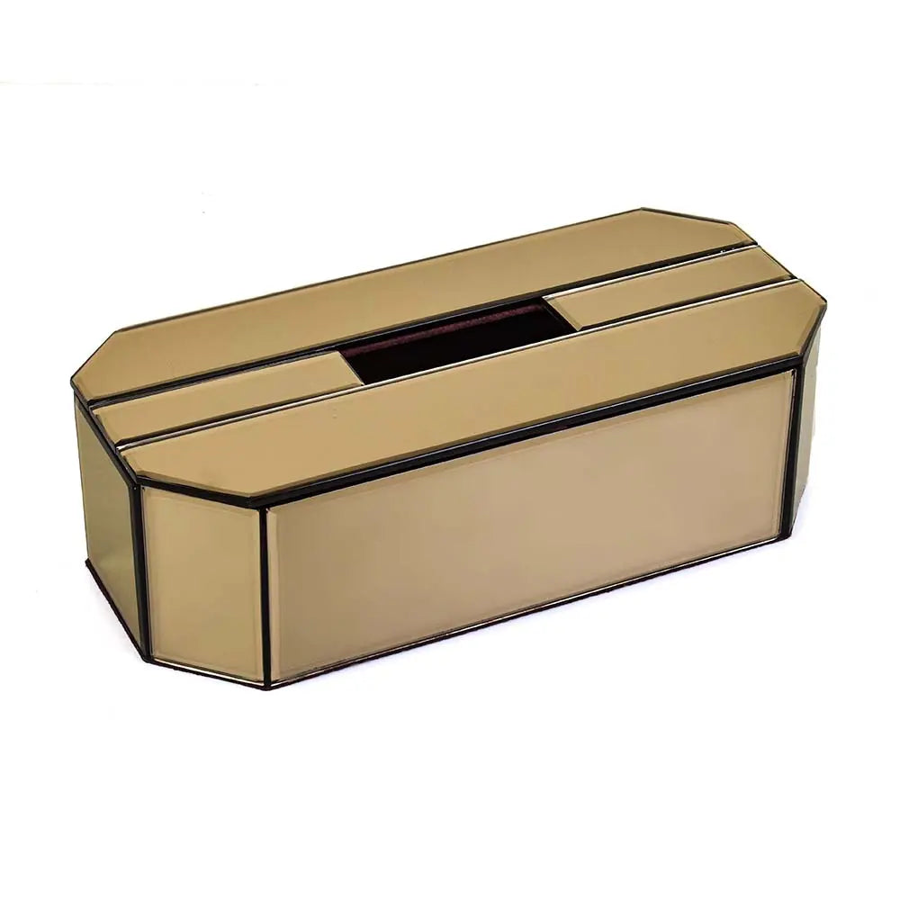 Mirror Tissue Box Holder | Brown | O'gon ICHKAN