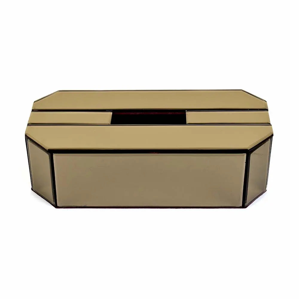 Mirror Tissue Box Holder | Brown | O'gon ICHKAN