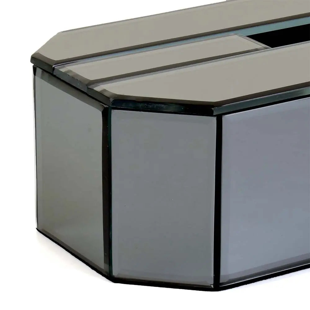 Mirror Tissue Box Holder | Smokey Black | O'gon ICHKAN