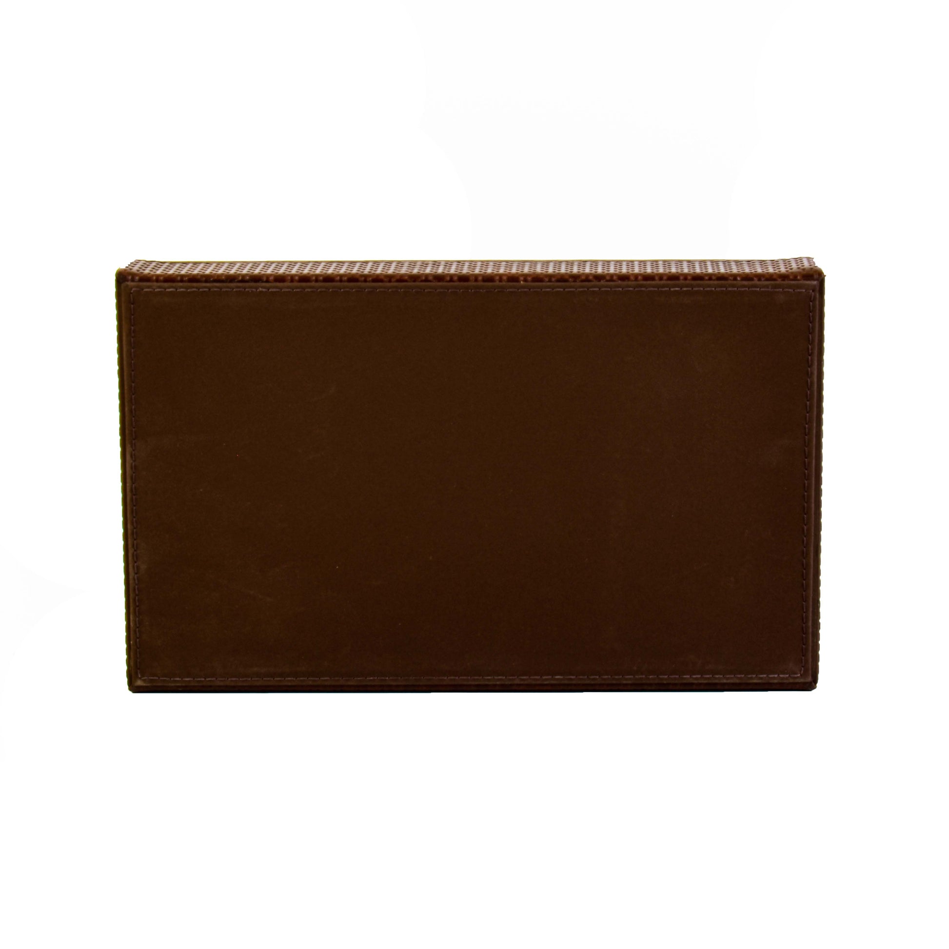 Leatherette Towel/Vanity Tray | Brown | Rubix Ichkan