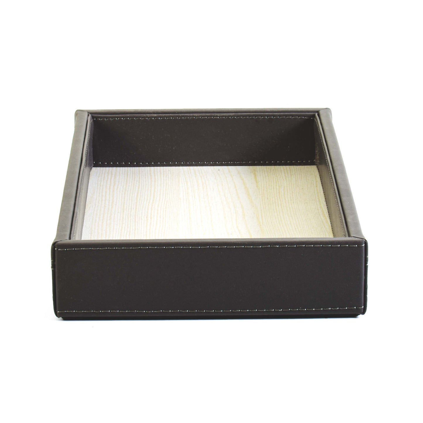 Leatherette Towel/Vanity Tray | Grey | Rubix Ichkan