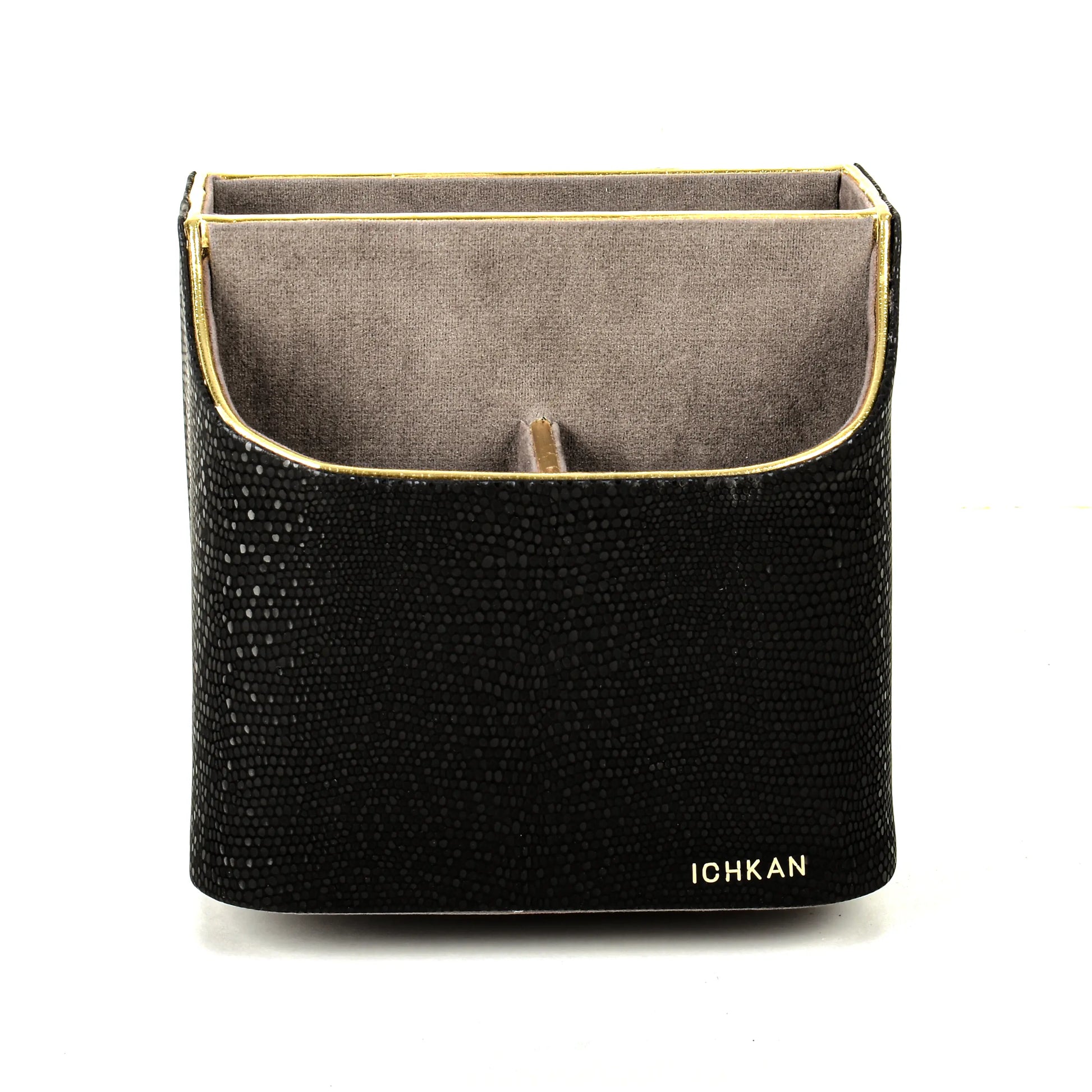 Leatherette Multi-Utility Rotating Holder Organiser | Black | Serpentine Ichkan