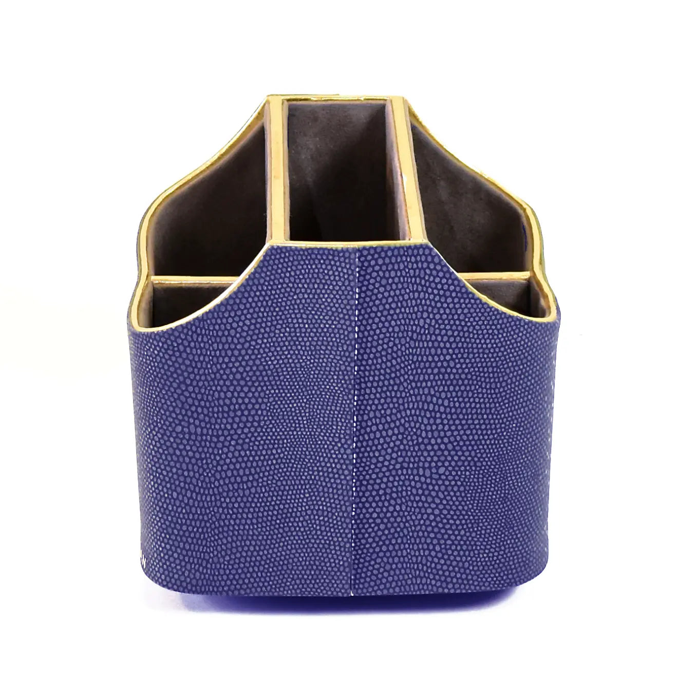 Leatherette Multi-Utility Rotating Holder Organiser | Blue | Serpentine Ichkan