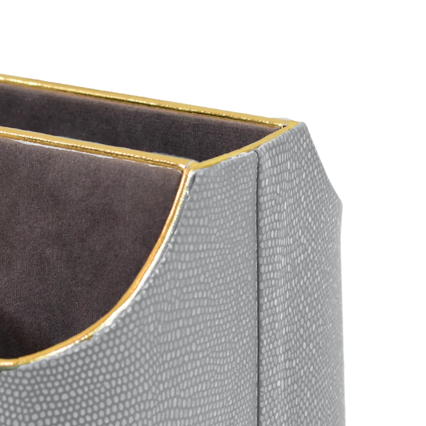 Leatherette Multi-Utility Rotating Holder Organiser | Grey | Serpentine Ichkan