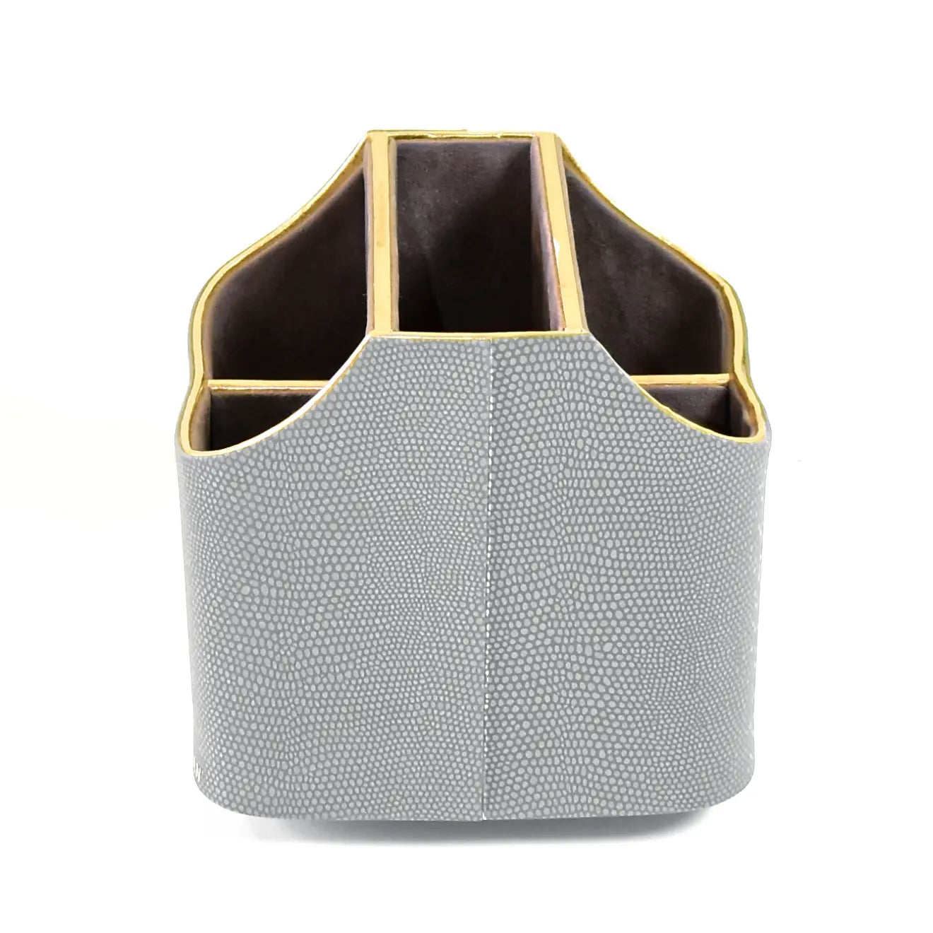 Leatherette Multi-Utility Rotating Holder Organiser | Grey | Serpentine Ichkan