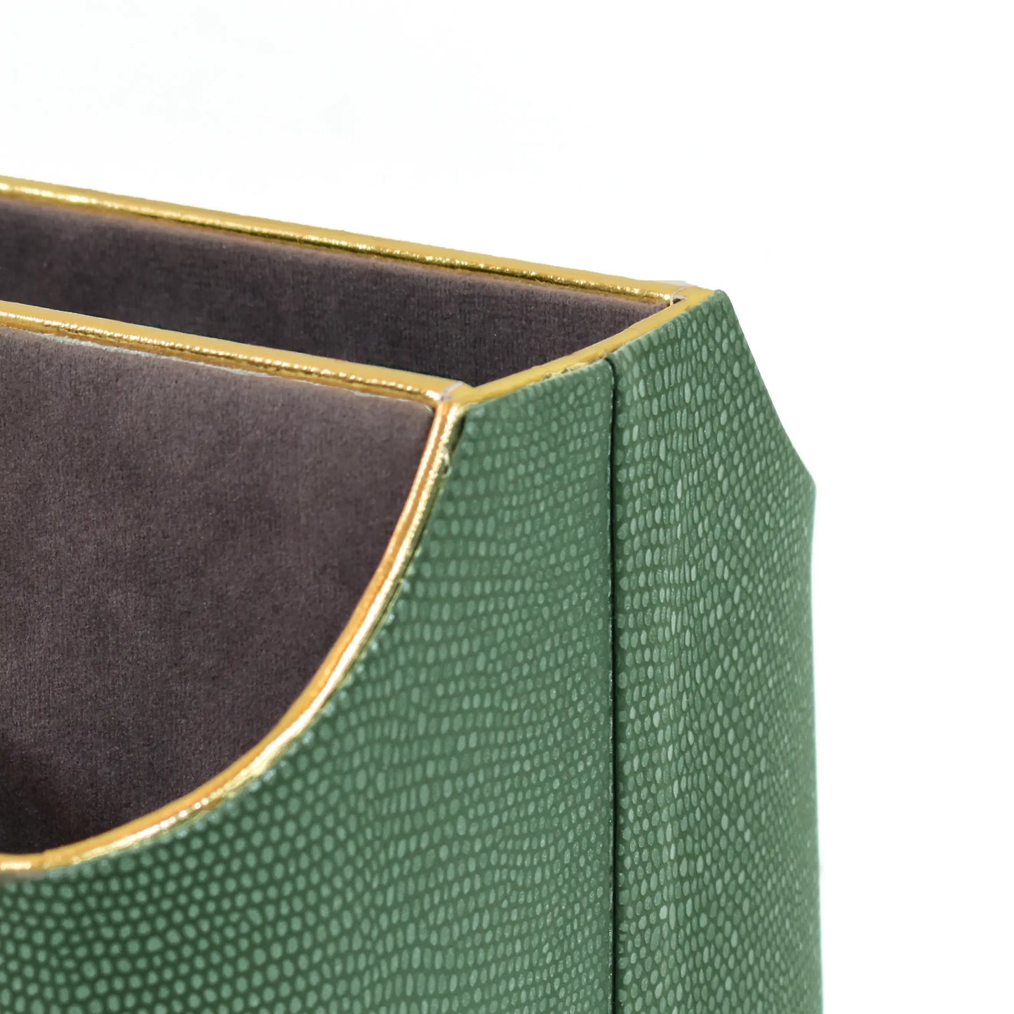 Leatherette Multi-Utility Rotating Holder Organiser | Olive Green | Serpentine Ichkan
