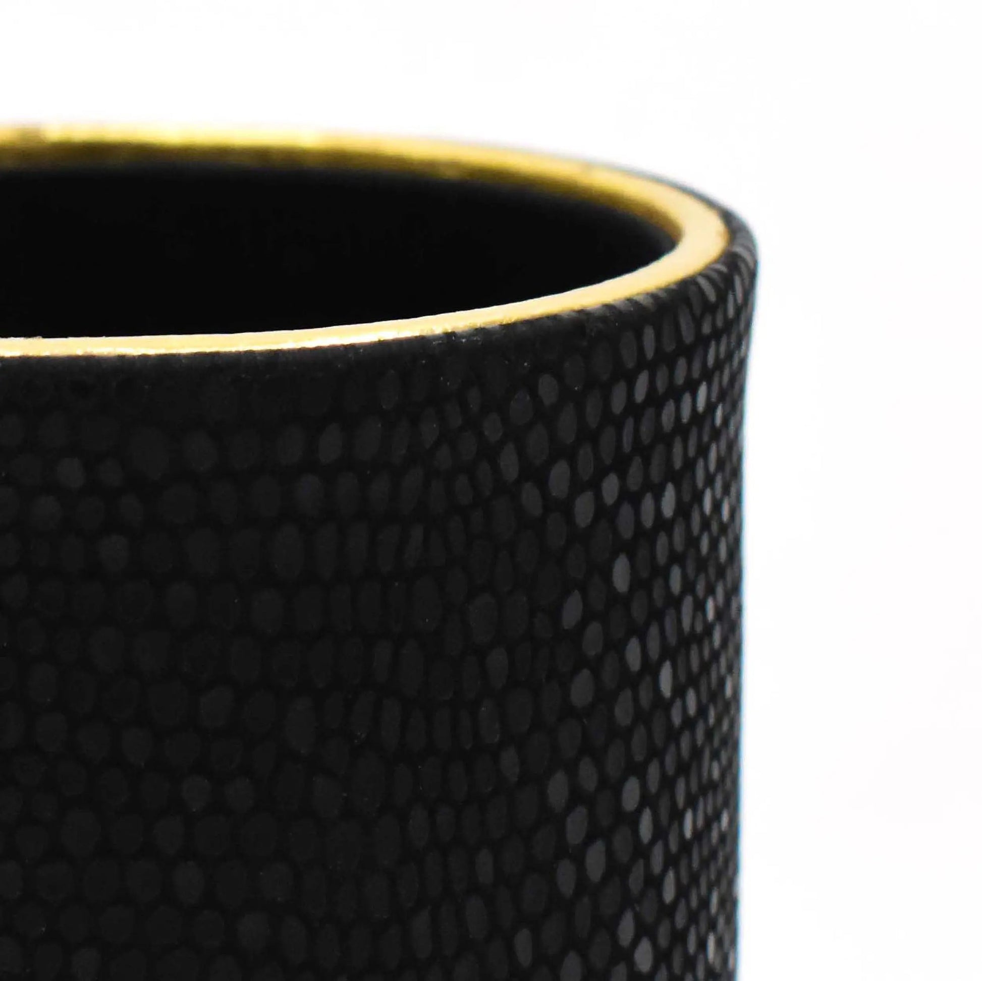 Leatherette Circular Pen/Brush Holder | Black | Serpentine Ichkan
