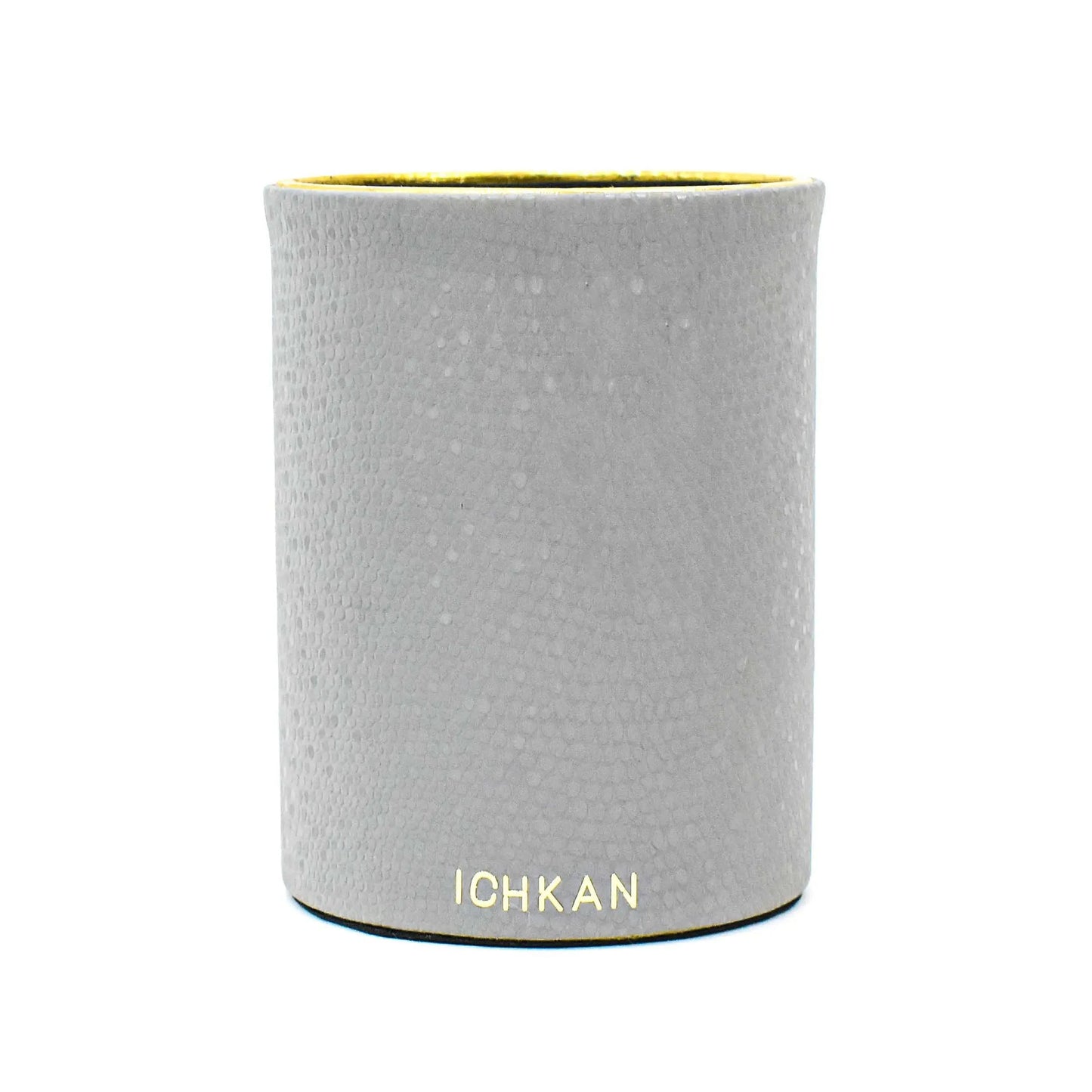 Leatherette Circular Pen/Brush Holder | Grey | Serpentine Ichkan