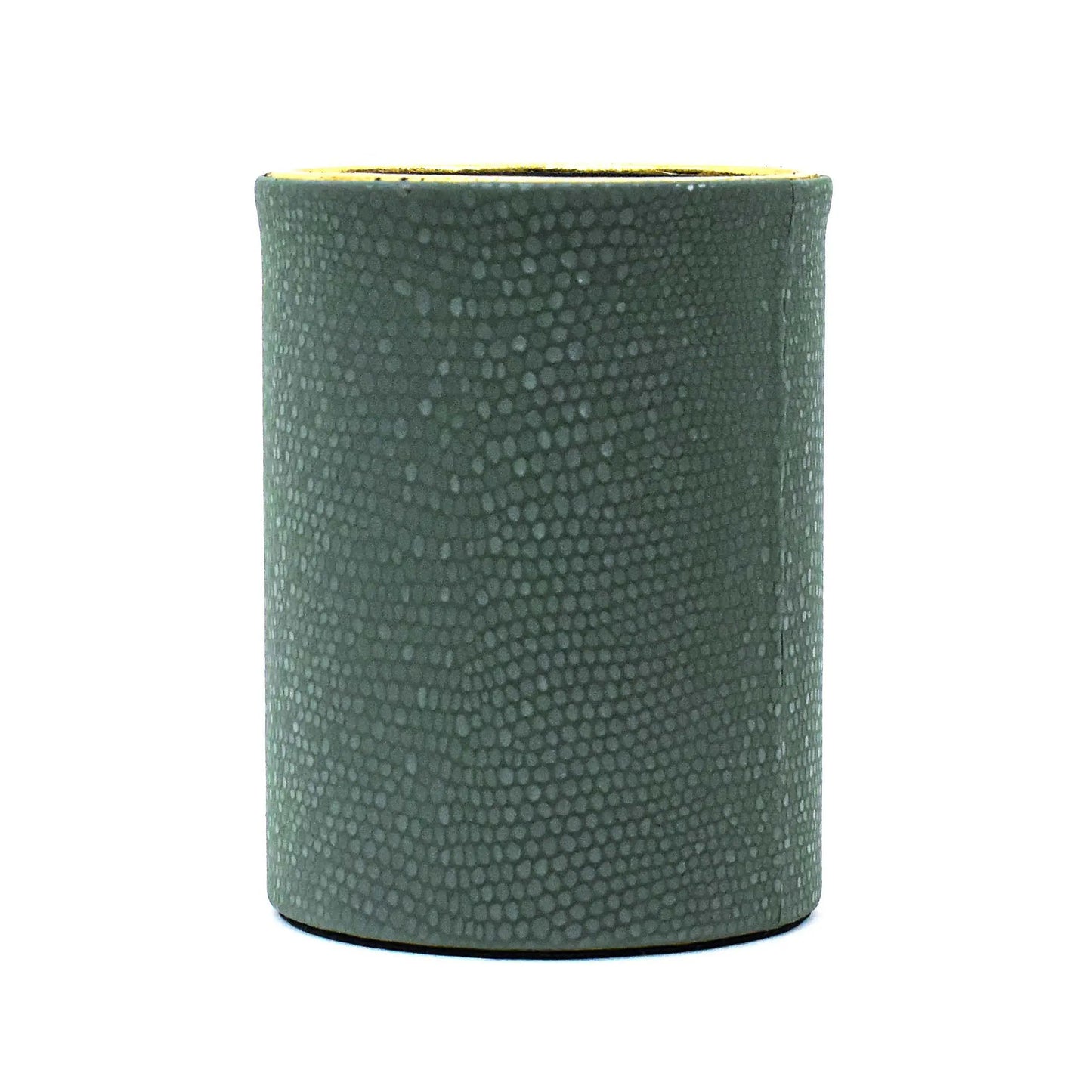 Leatherette Circular Pen/Brush Holder | Olive Green | Serpentine Ichkan