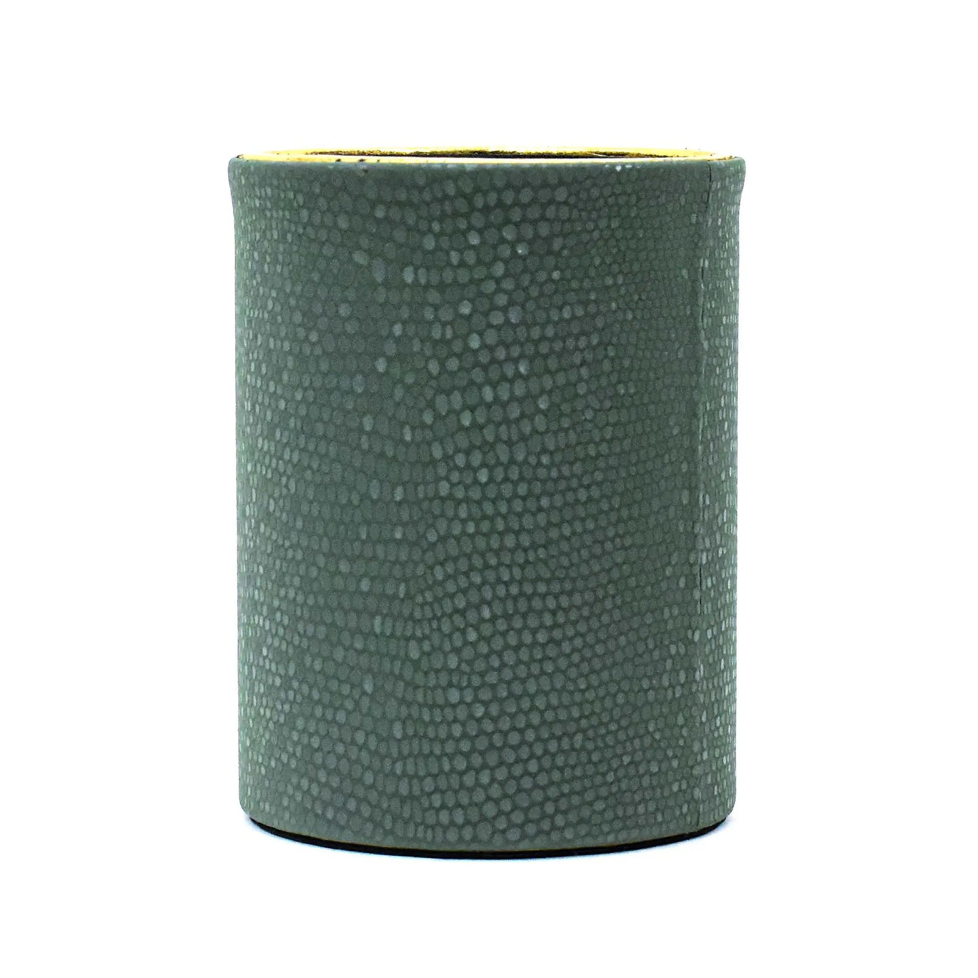 Leatherette Circular Pen/Brush Holder | Olive Green | Serpentine Ichkan