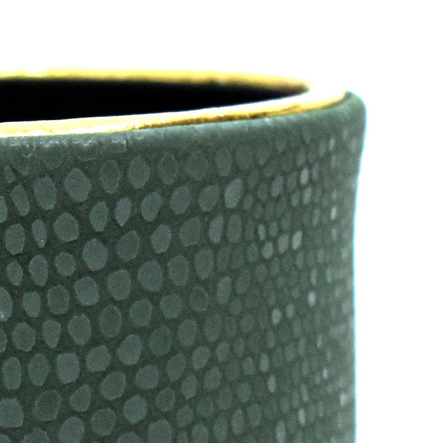 Leatherette Circular Pen/Brush Holder | Olive Green | Serpentine Ichkan