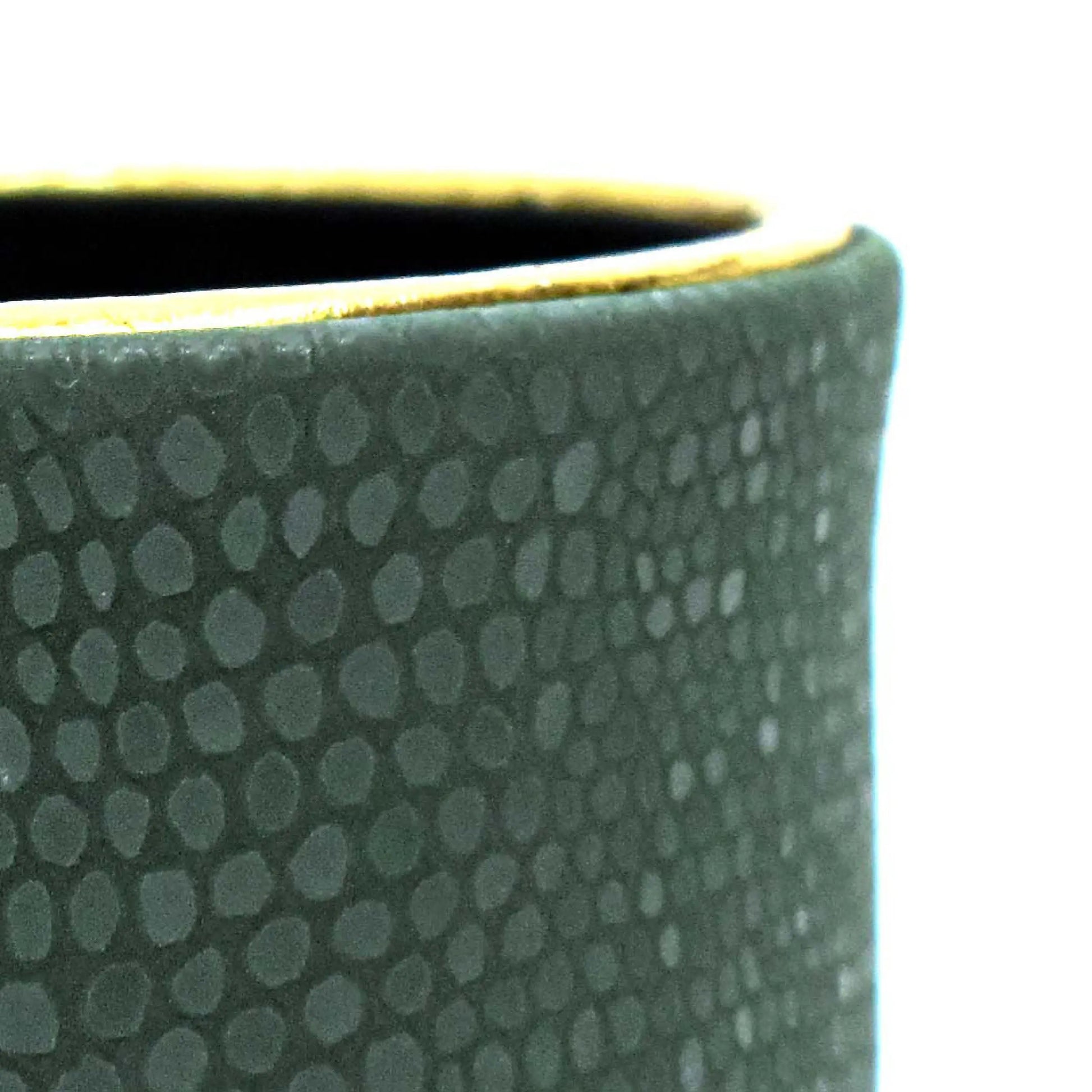 Leatherette Circular Pen/Brush Holder | Olive Green | Serpentine Ichkan