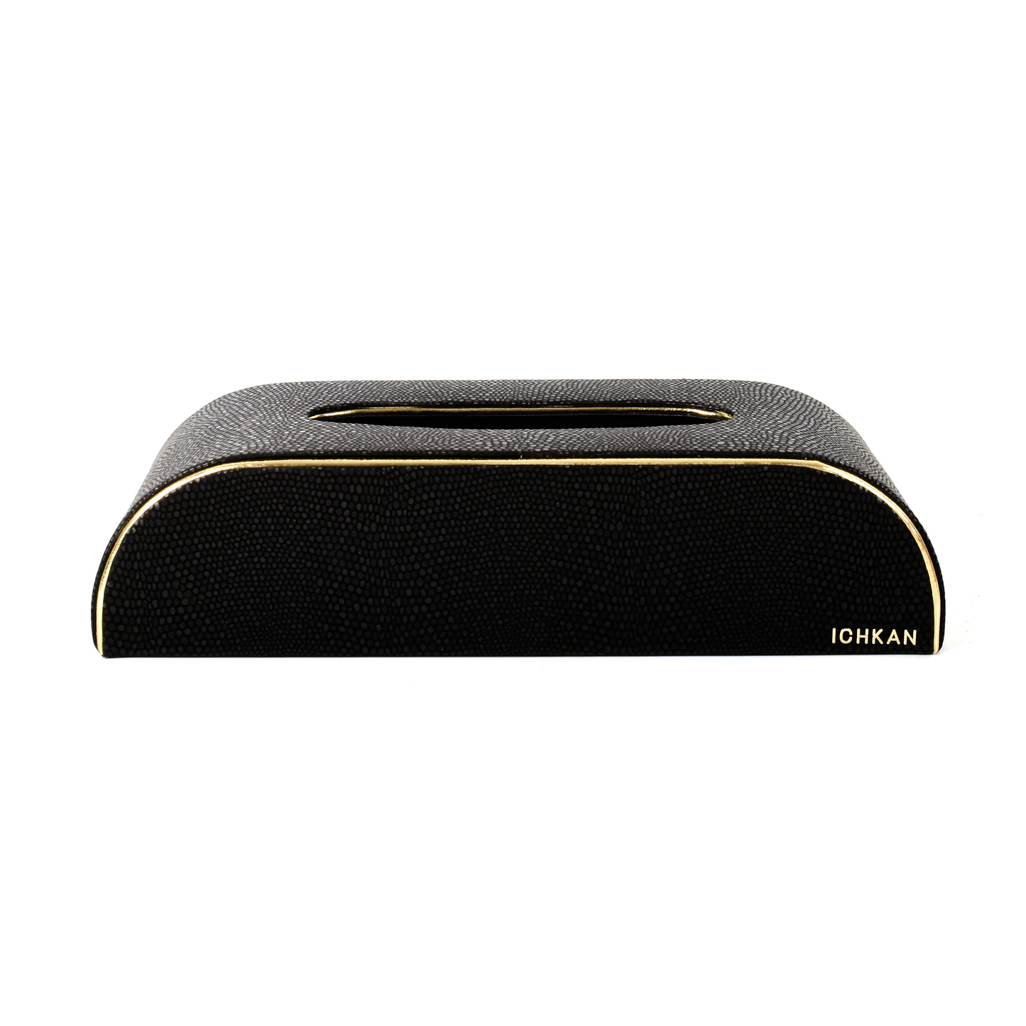 Leatherette Curve Tissue Holder | Black | Serpentine Ichkan