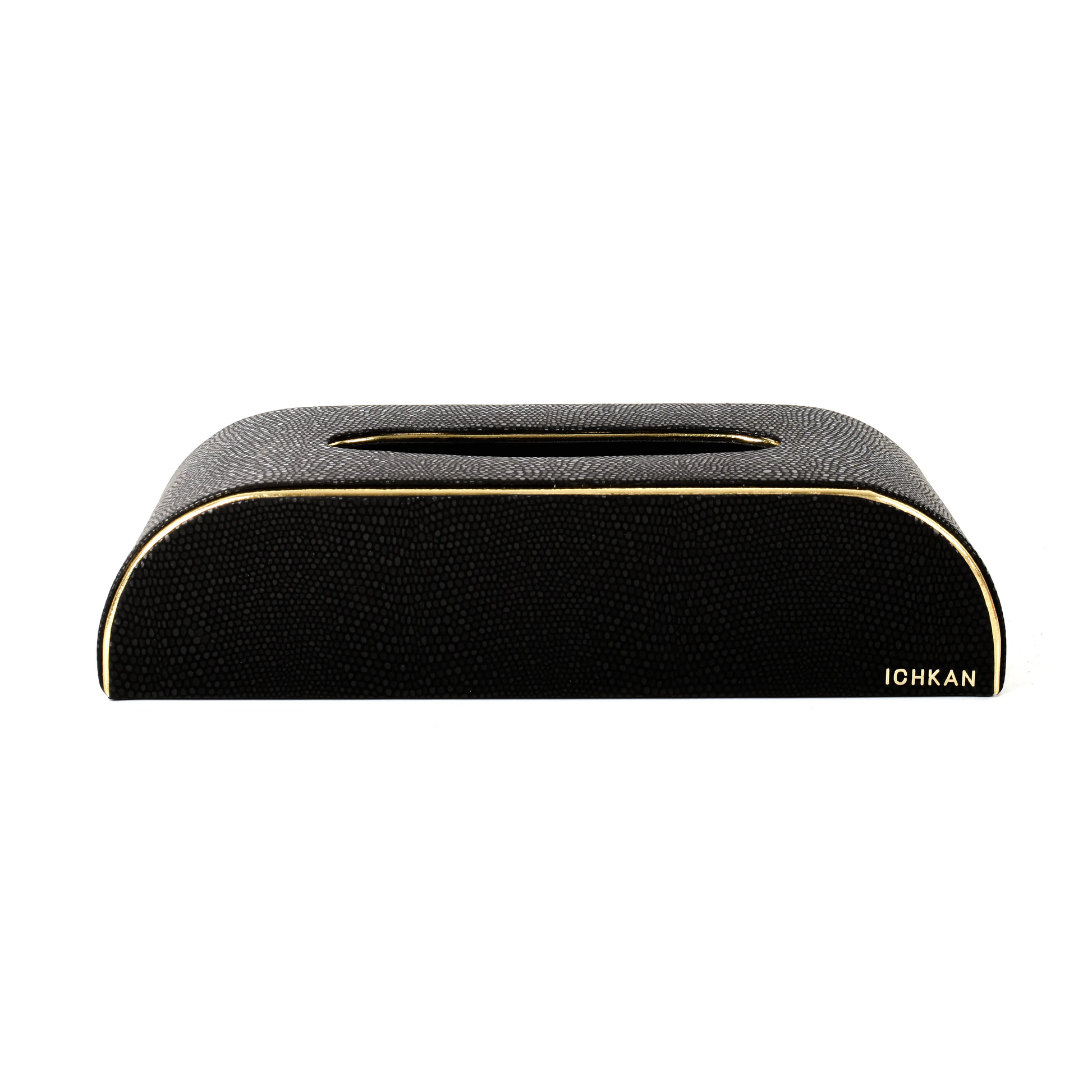 Leatherette Curve Tissue Holder | Black | Serpentine Ichkan