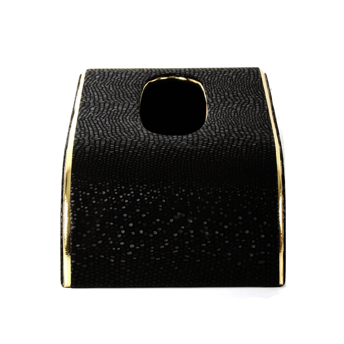 Leatherette Curve Tissue Holder | Black | Serpentine Ichkan