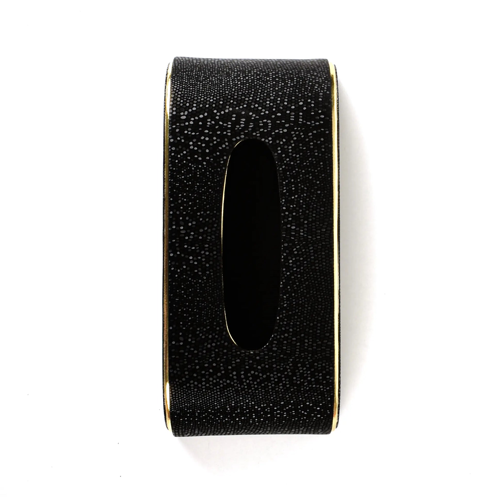 Leatherette Curve Tissue Holder | Black | Serpentine Ichkan