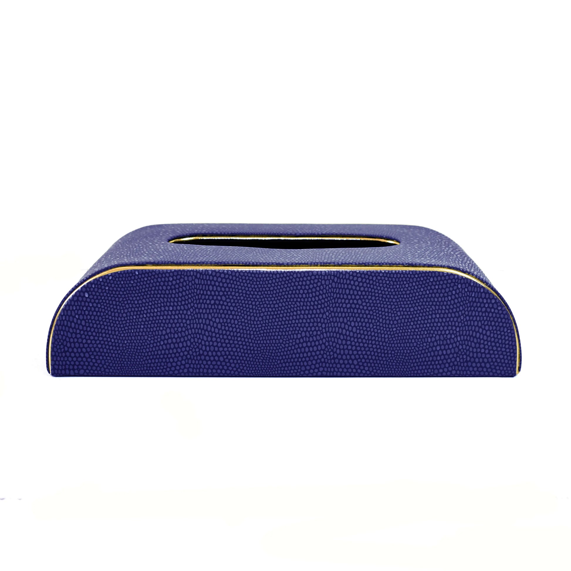 Leatherette Curve Tissue Holder | Blue | Serpentine Ichkan