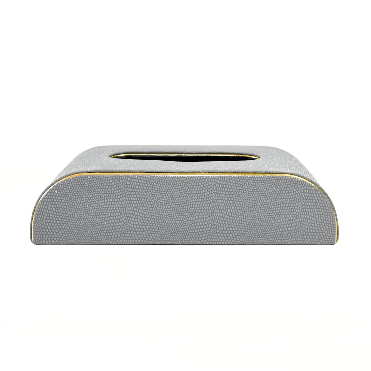 Leatherette Curve Tissue Holder | Grey | Serpentine Ichkan