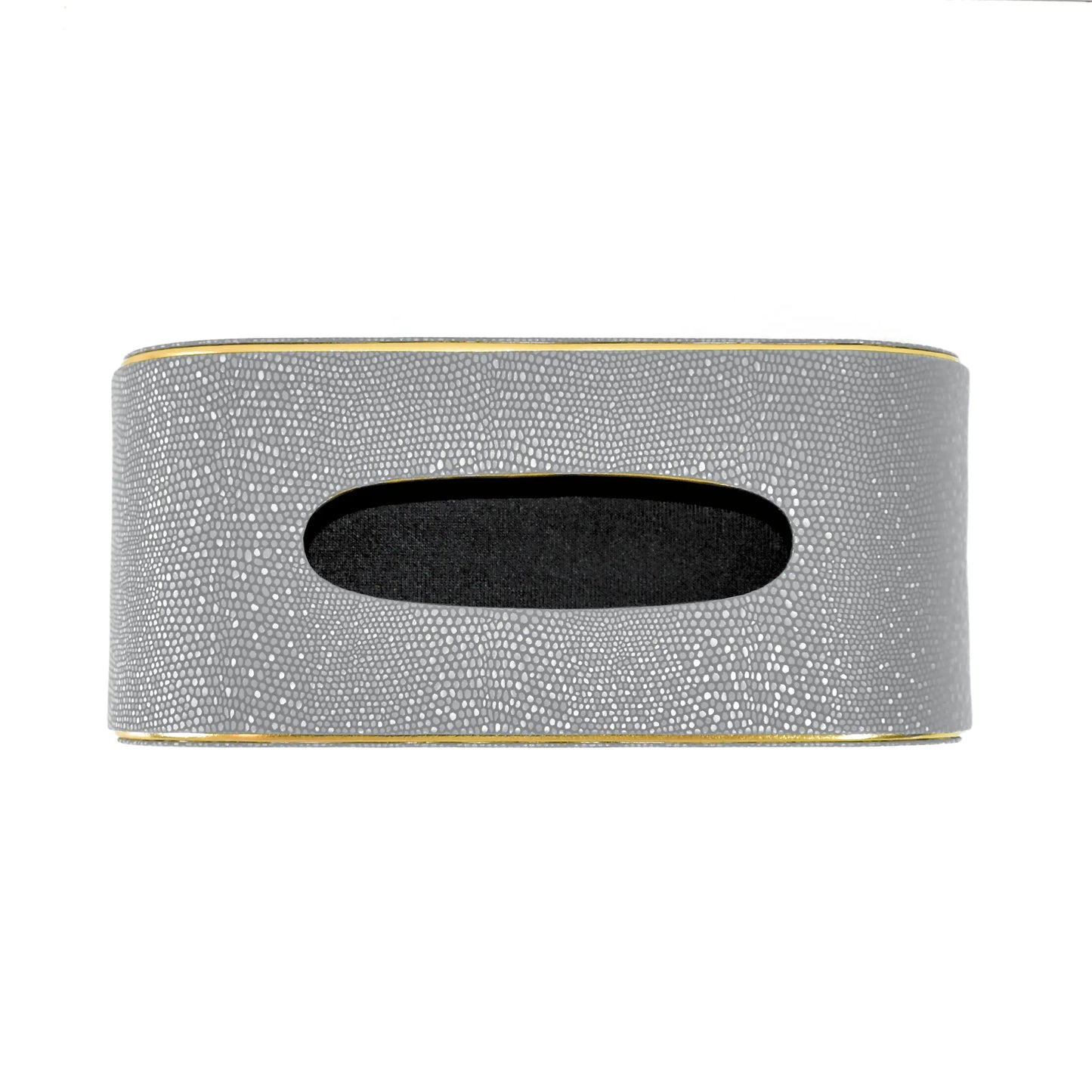 Leatherette Curve Tissue Holder | Grey | Serpentine Ichkan