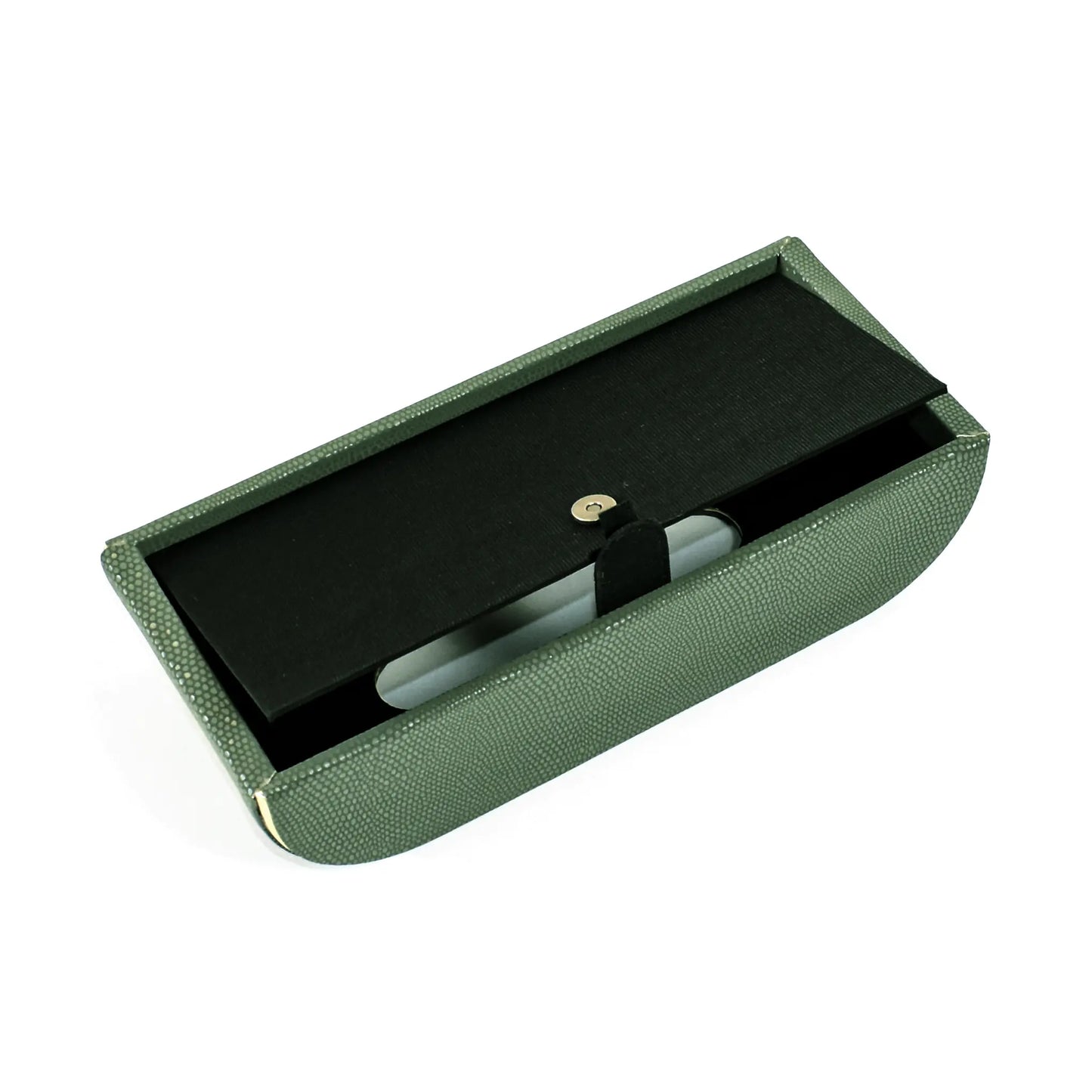 Leatherette Curve Tissue Holder | Olive Green | Serpentine Ichkan